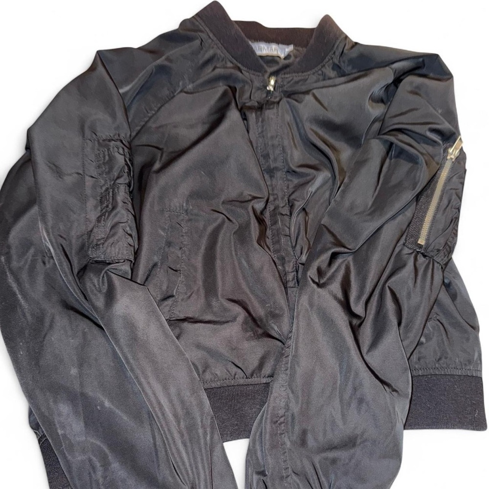Carmar Black shiny Bomber Jacket